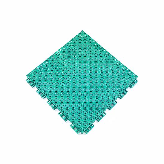 Carreaux de sol à emboîtement extérieurs suspendus pour le type de produit de carrelage de sol en plastique de basket-ball