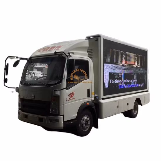 Dongfeng (Isuzu, FAW, JAC ou autres) Système de grand écran P6 Camion publicitaire LED