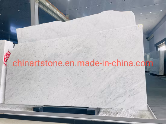 Nature Volakas/ Calacatta/ Ariston/ Dalle de marbre blanc de Carrare pour carreaux, marches ou autres produits en pierre